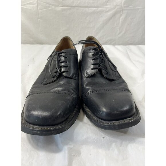 Florsheim Men's BLACK Leather SQUARE Toe DRESS Shoe MOD Oxford size 8.5 m - Picture 1 of 14